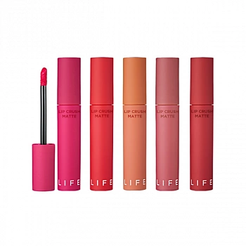 Матовая помада 04 Life Color Lip Crush Matte 04 Badass Girl