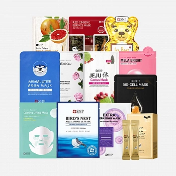 Маска с экстрактом корня женьшеня 10шт. Ginseng Essence Mask 10ea