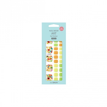 Гелевые наклейки для педикюра 02 Nail Wear Art Gel Sticker 15