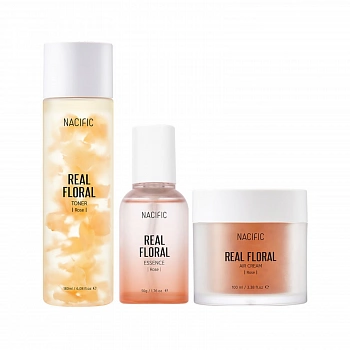 Набор средств с лепестками розы Real Floral Rose Set