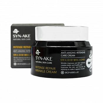 Антивозрастной крем со змеиным ядом Bonibelle Syn-ake Intense Repair Wrinkle Cream