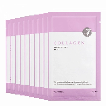 Коллагеновая маска для лица 10шт Collagen Melting Chou Mask 10ea